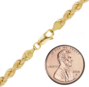 Gold Twist Chain420mm Comparison PNG Image