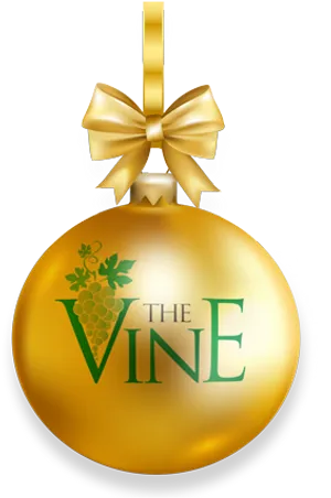 Gold Vine Ornamentwith Bow PNG Image