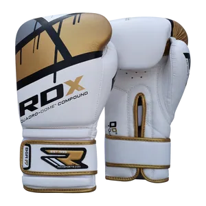 Goldand White Boxing Gloves R D X PNG Image