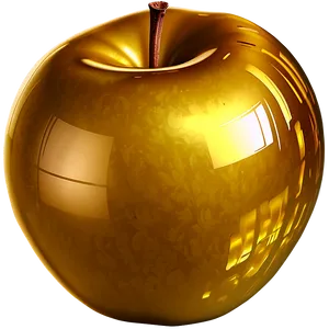 Golden Apple Background Png Cjl PNG Image