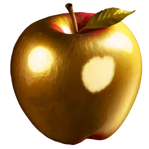 Golden Apple C PNG Image