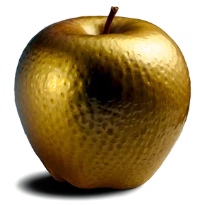 Golden Apple D PNG Image