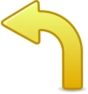 Golden Arrow Icon PNG Image