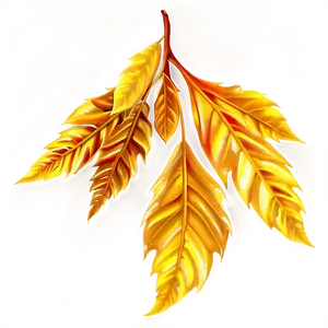 Golden Autumn Leaves Png Edt PNG Image