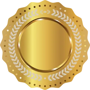 Golden Award Plaque Design PNG Image