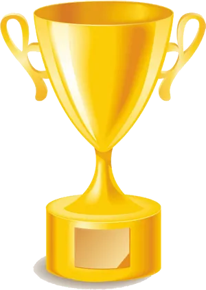 Golden Award Trophy Vector PNG Image