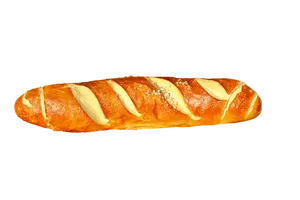 Golden Baked Bread Loaf PNG Image