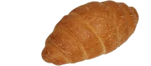 Golden Baked Croissant PNG Image