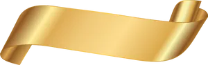 Golden Banner Ribbon Graphic PNG Image