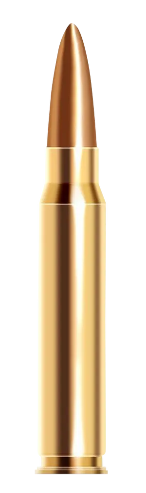 Golden Bullet Isolatedon Background PNG Image