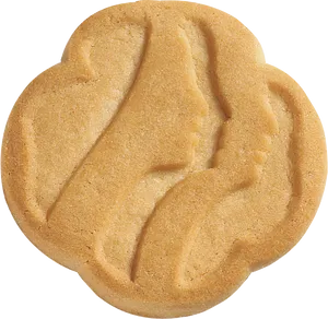 Golden Butter Cookie Texture PNG Image