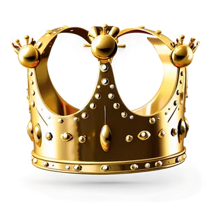 Golden Cartoon Crown Png Vqq27 PNG Image