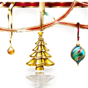 Golden Christmas Tree Decoration Ideas Png 30 PNG Image