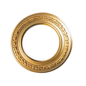 Golden Circle Frame Png Ymm62 PNG Image