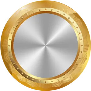 Golden Coin Graphic PNG Image