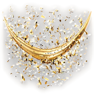 Golden Confetti Cascade Png Etj38 PNG Image