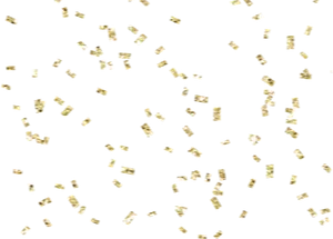 Golden Confetti Celebration Background PNG Image