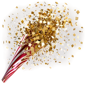 Golden Confetti Explosion Png Poa77 PNG Image