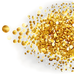 Golden Confetti Fantasy Png Esu PNG Image