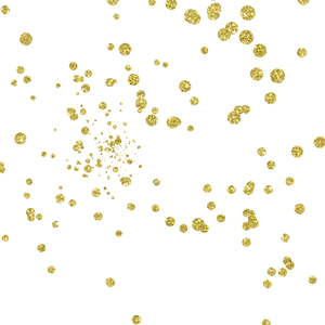 Golden Confetti Scatter Pattern PNG Image