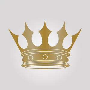 Golden Crown Graphic PNG Image