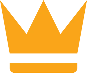 Golden Crown Icon PNG Image