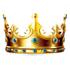 Golden Crown Illustration PNG Tvk PNG