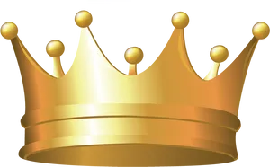 Golden Crown Transparent Background PNG Image