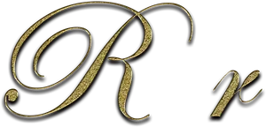 Golden Cursive R Letter PNG Image