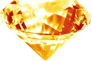 Golden Diamond Illustration.png PNG Image