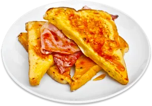 Golden French Toastwith Honeyand Bacon.jpg PNG Image