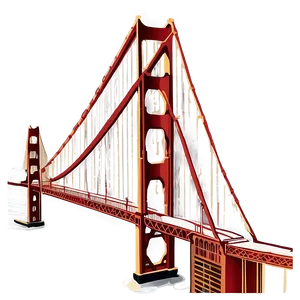 Golden Gate Bridge Aerial View Png Xbk11 PNG Image