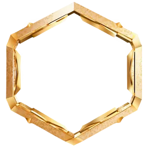 Golden Hexagon Frame PNG 87 PNG