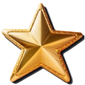 Golden Hollywood Star Png Wlu PNG Image