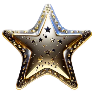 Golden Hollywood Star Png Xar PNG Image