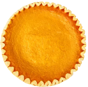 Golden Homemade Pumpkin Pie PNG Image