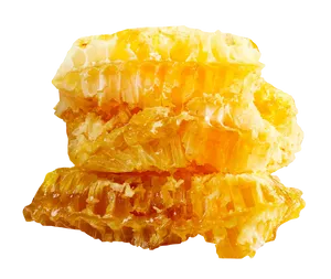 Golden Honeycomb Pieces PNG