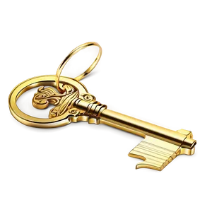 Golden House Key Png Ksy61 PNG Image