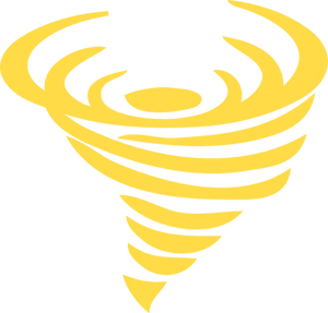 Golden Hurricane Icon PNG Image