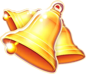 Golden Jackpot Bells PNG Image