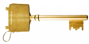 Golden Key Xtracycle Branding PNG Image