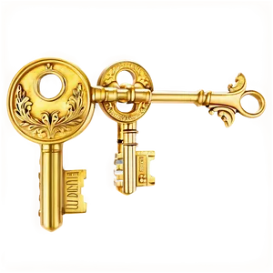 Golden Keys PNG 20 PNG