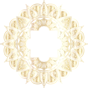 Golden Mandala Designwith Central Space PNG Image