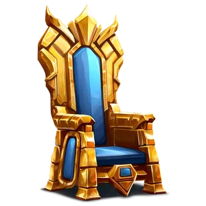 Golden Monarch Throne Png Vmw79 PNG Image