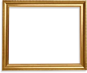 Golden Ornate Square Frame PNG Image