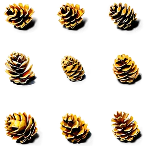 Golden Pine Cone Png Emc PNG Image