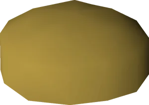 Golden Potatoon Black Background PNG Image