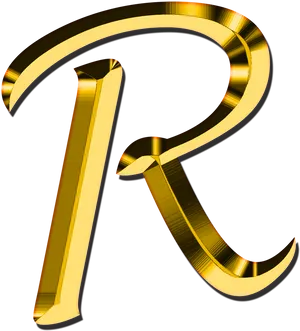 Golden Registered Trademark Symbol PNG Image