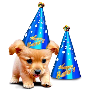 Golden Retriever Puppy Birthday Hat Png 48 PNG Image