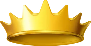 Golden Royal Crown PNG Image